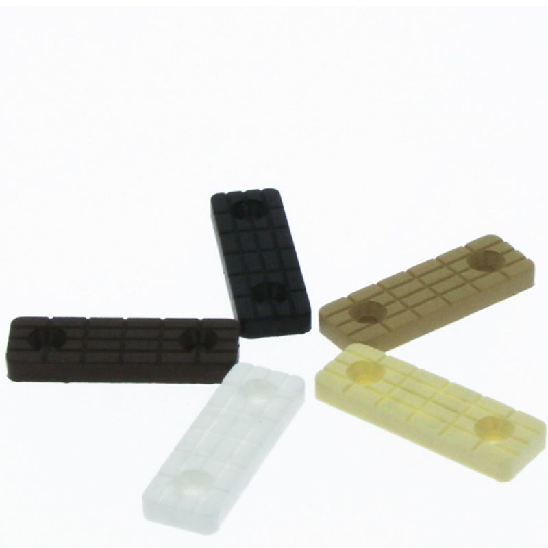 Alunecator din plastic rectangular alb
