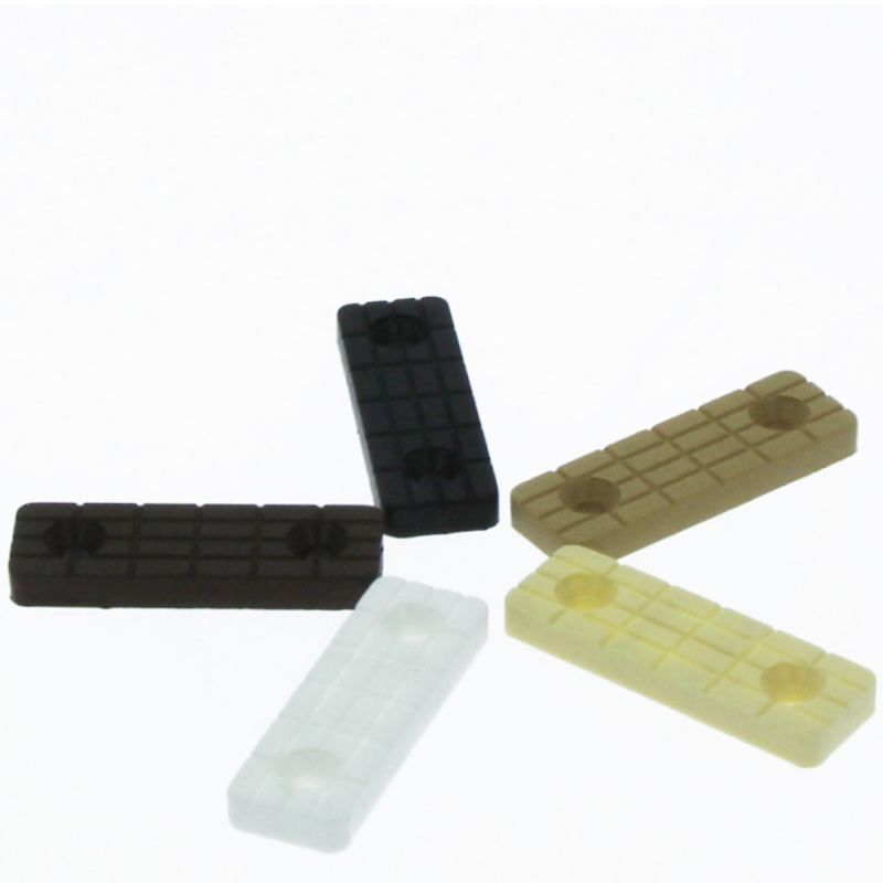 Alunecator din plastic rectangular, maro
