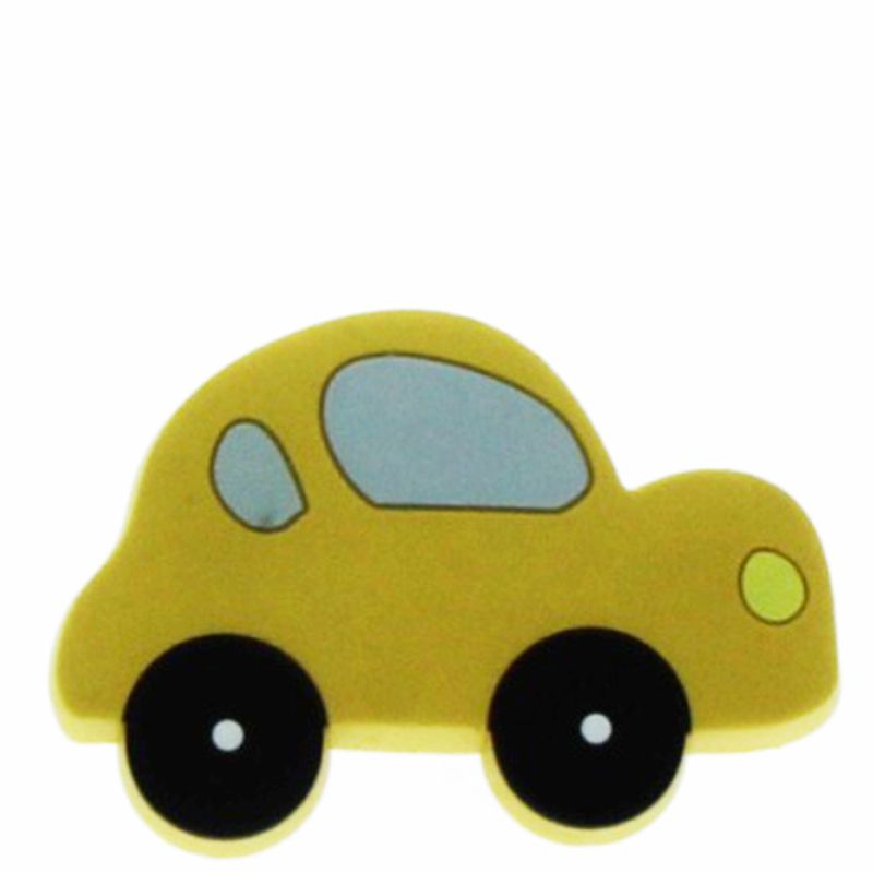 Buton mobila masina galbena din plastic flexibil 38760