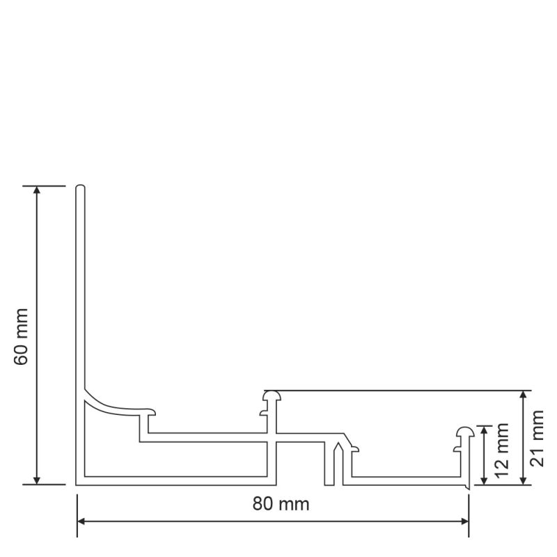 CANAL CABLU CU BANDA DUBLUADEZIVA 20X10MM 2M/BUC