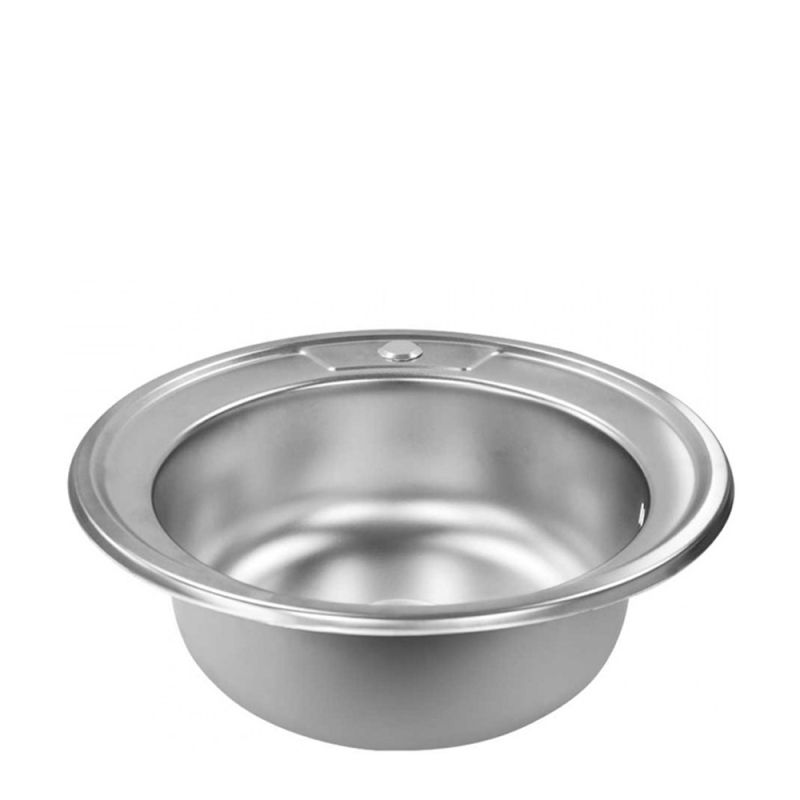 Chiuveta ETTE rotunda din INOX 490x490x170 finisaj lucios plus accesorii