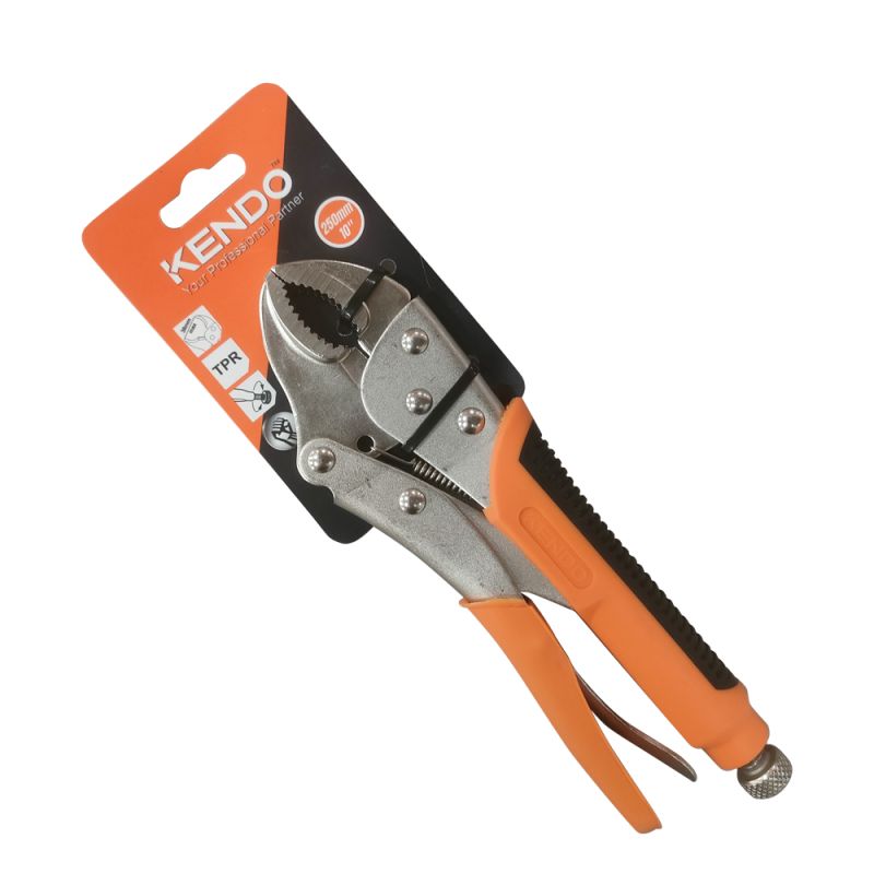 Cleste cu autoblocare Kendo HCS 250 mm manere ergonomice