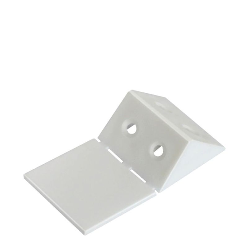 Coltar din plastic triunghiular cu capac, alb (100 buc)