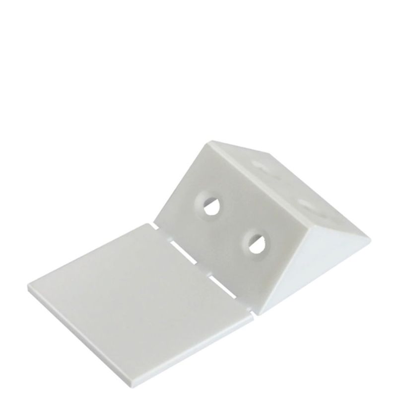 Coltar din plastic triunghiular cu capac, alb