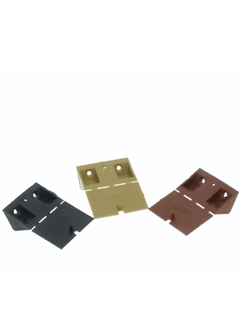 Coltar din plastic triunghiular cu capac, cires (50 buc)