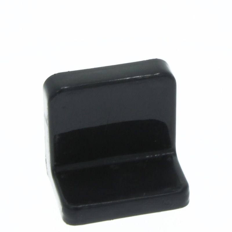 Demontabil din metal tip L cu masca din plastic, negru
