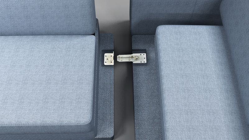 Element cuplare sofa tip crocodil