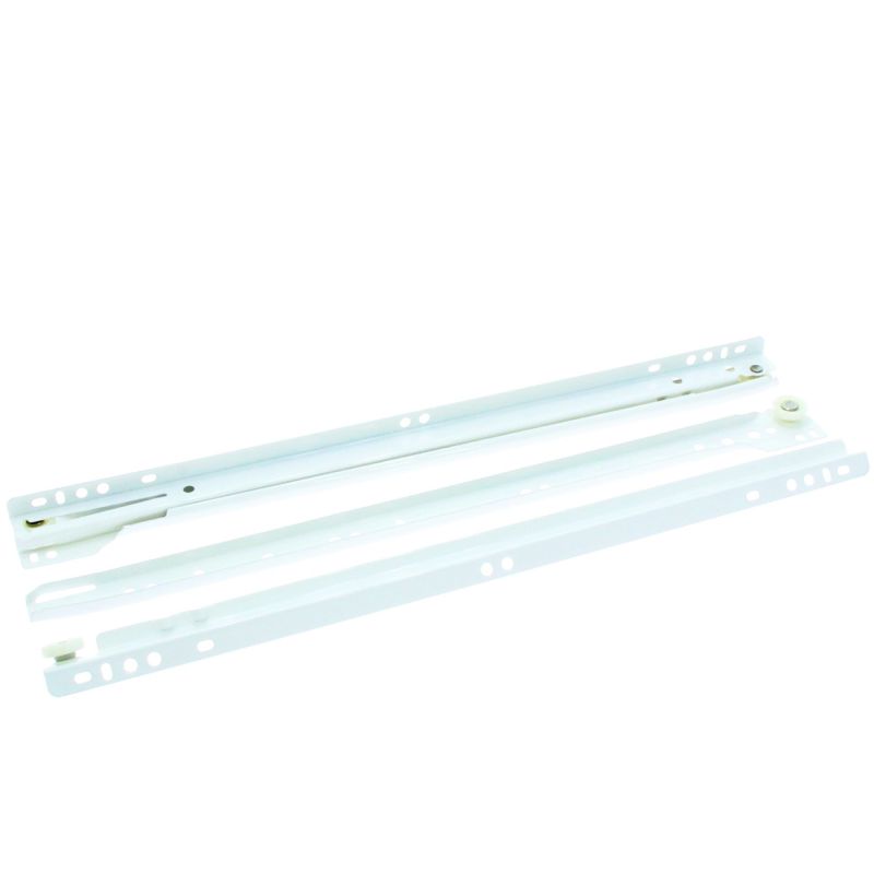 Glisiera STD cu rola extragere partiala, alba, L350
