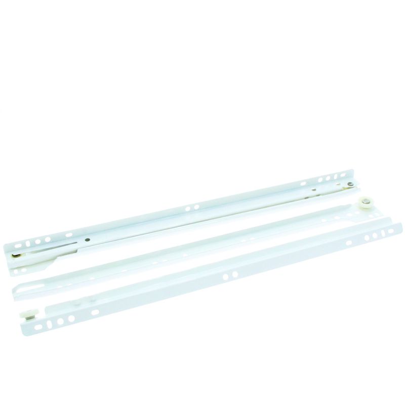 Glisiera STD cu rola extragere partiala, alba, L400