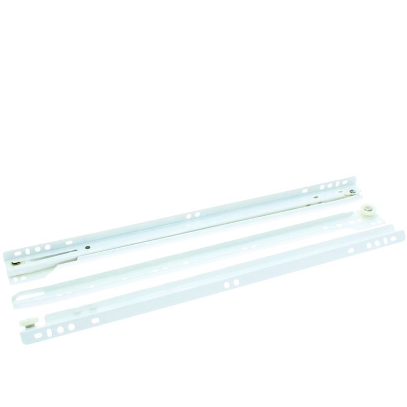 Glisiera STD cu rola extragere partiala, alba, L600