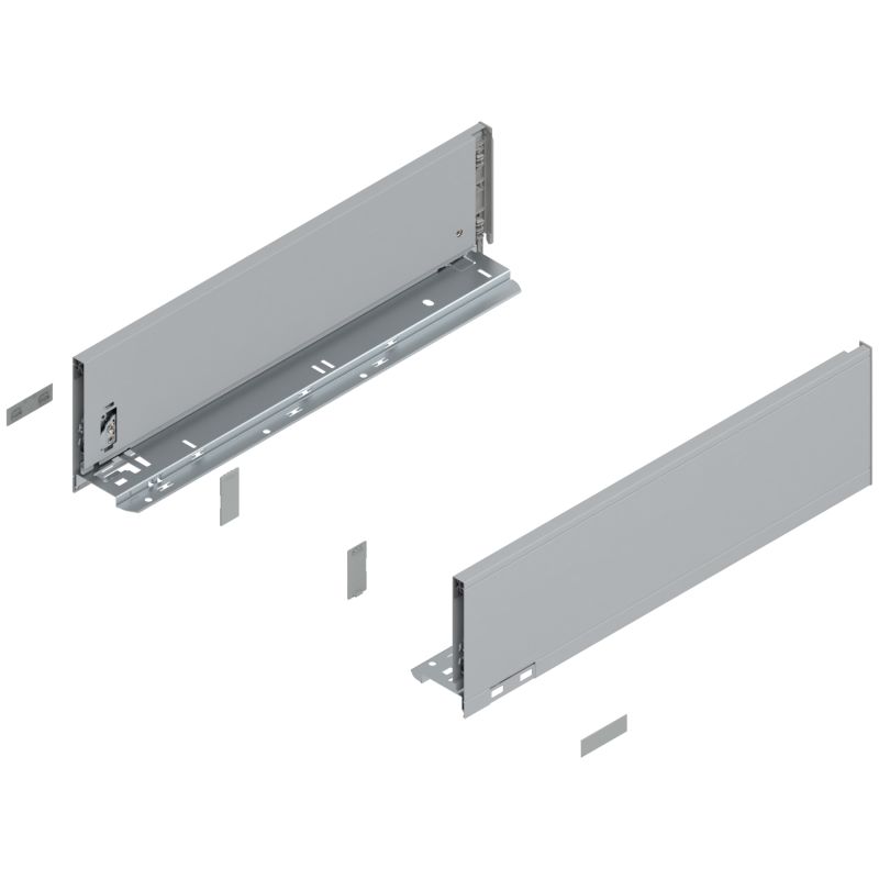 Laterala sertar LEGRABOX 770K4502S stanga+dreapta, alb argintiu polar