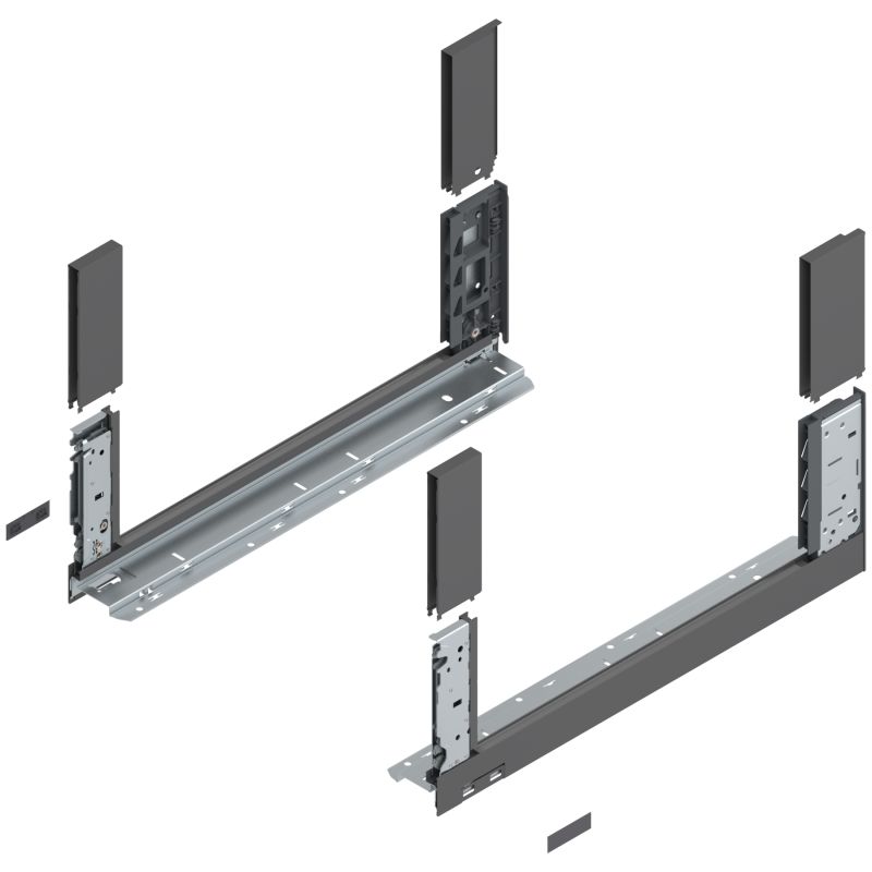 Laterala sertar LEGRABOX 780C5002S stanga+dreapta, gri orion