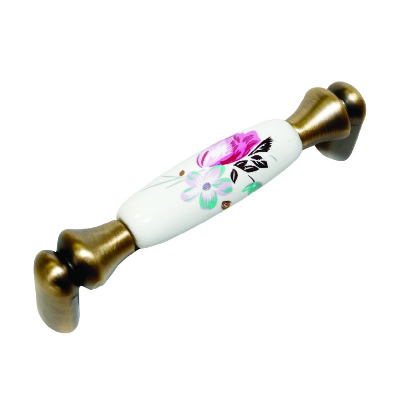 MANER ANTIC DIN METAL CU CERAMICA BAUDRIC 96 MM
