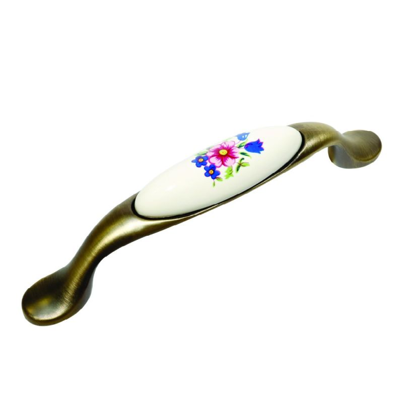 MANER ANTIC DIN METAL CU CERAMICA ZELIG 96 MM