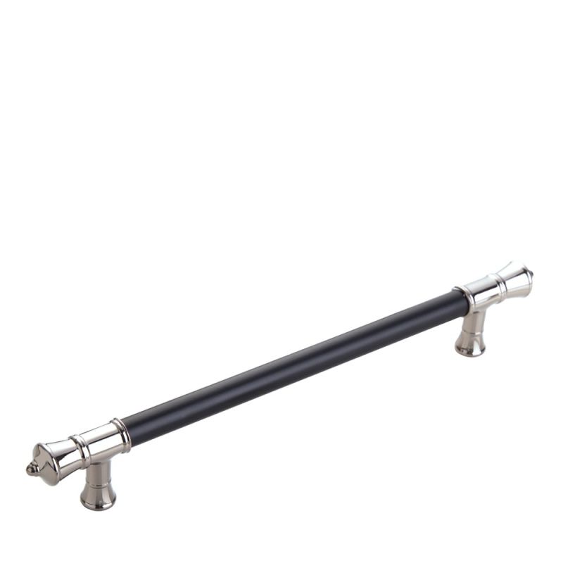 MANER SYSTEM YAGO DIN ALUMINIU 192 MM, NICHEL-NEGRU LUCIOS