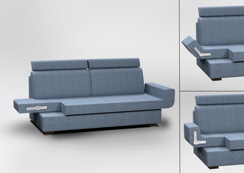 Mecanism pentru brat sofa, 8 pozitii
