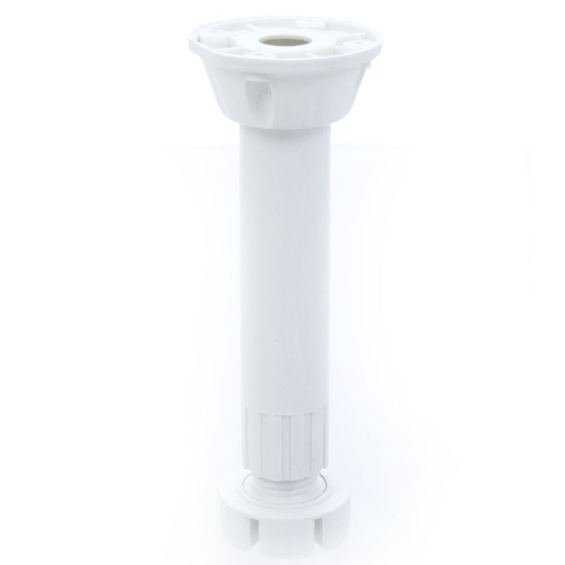 Picior bucatarie economic reglabil din plastic H150, alb