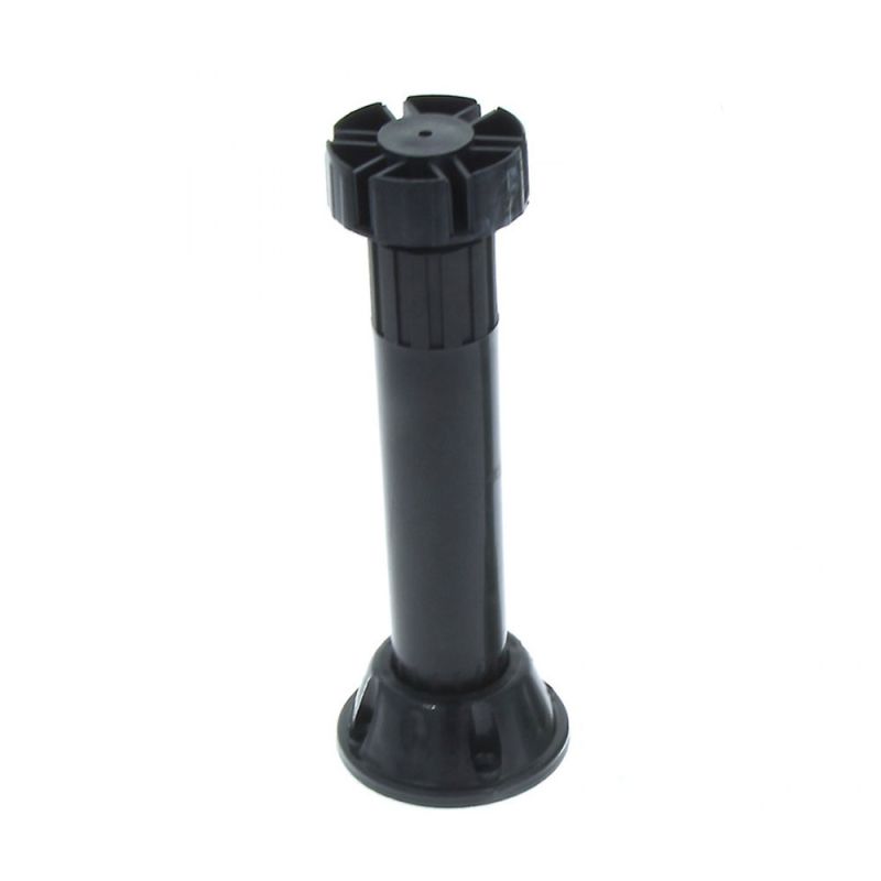 Picior bucatarie economic reglabil din plastic H150, negru (4 buc)