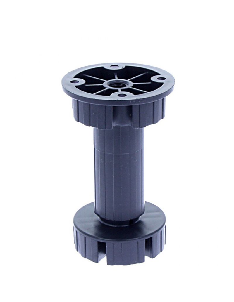 Picior bucatarie Italia reglabil din plastic H150, negru (8 buc)