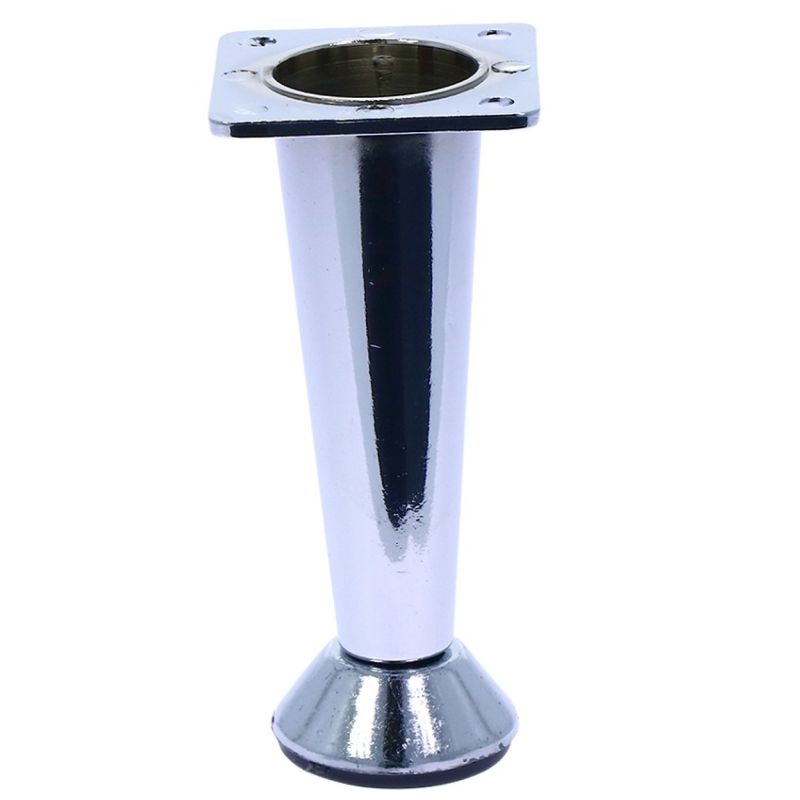 Picior conic Dino reglabil din aluminiu H80, crom