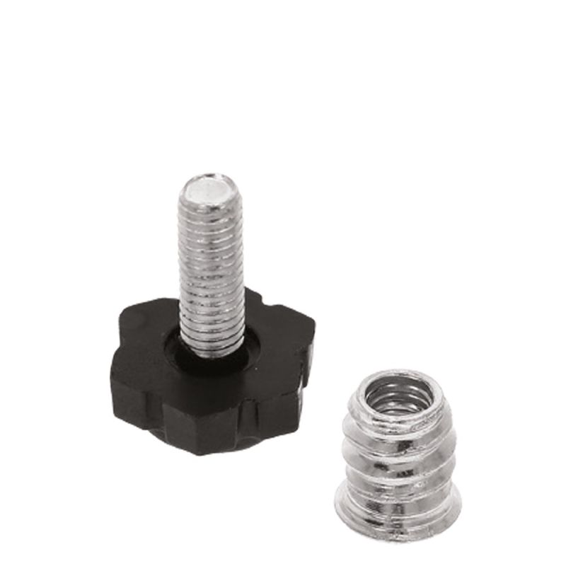 Picior nivelare Graco din plastic M6 mic, negru (4 buc)