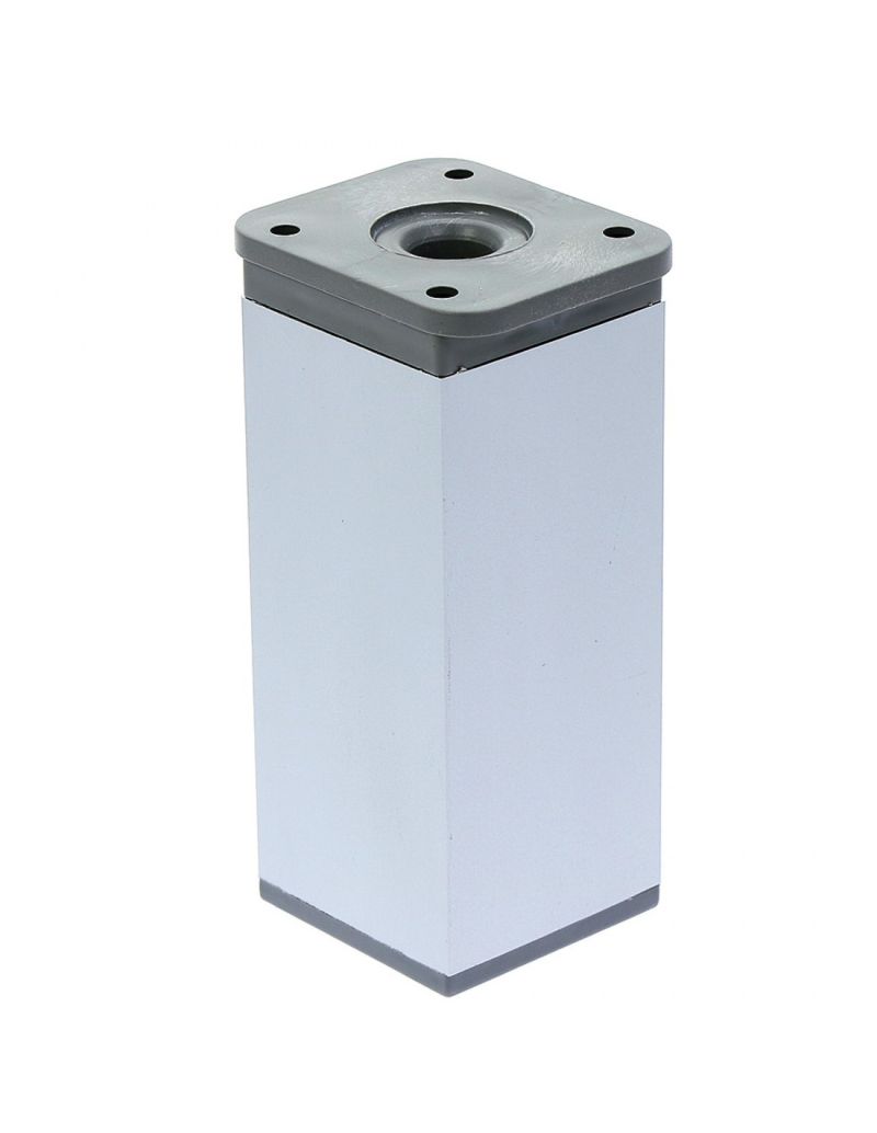 Picior patrat Piedro din aluminiu H70x40x40, satinat (4 buc)