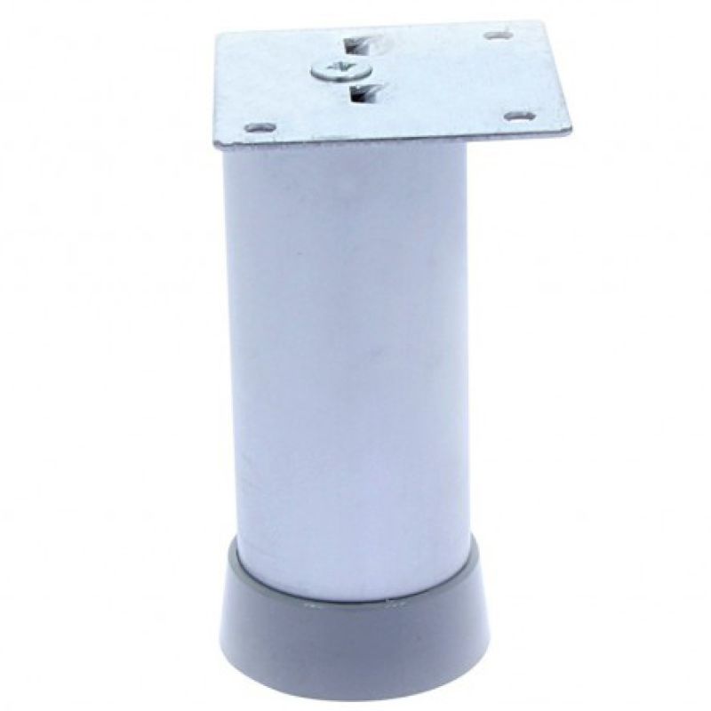 Picior sofa Clio rotund reglabil din aluminiu H80xD40, satinat
