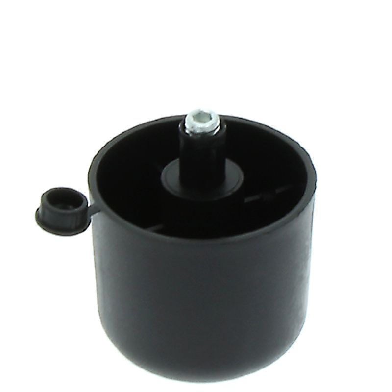 Picior sofa Zeno rotund reglabil din plastic H44xD47, negru