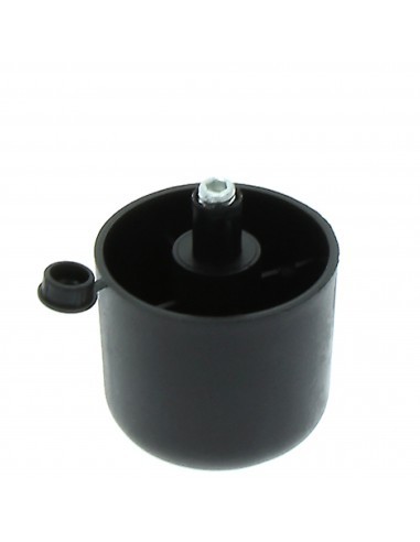 Picior sofa Zeno rotund reglabil din plastic (negru) H44xD47 (4 buc)