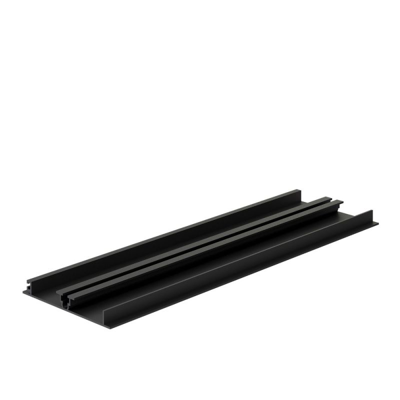 Plinta din aluminiu 1014G-1 H100 4 ml, negru