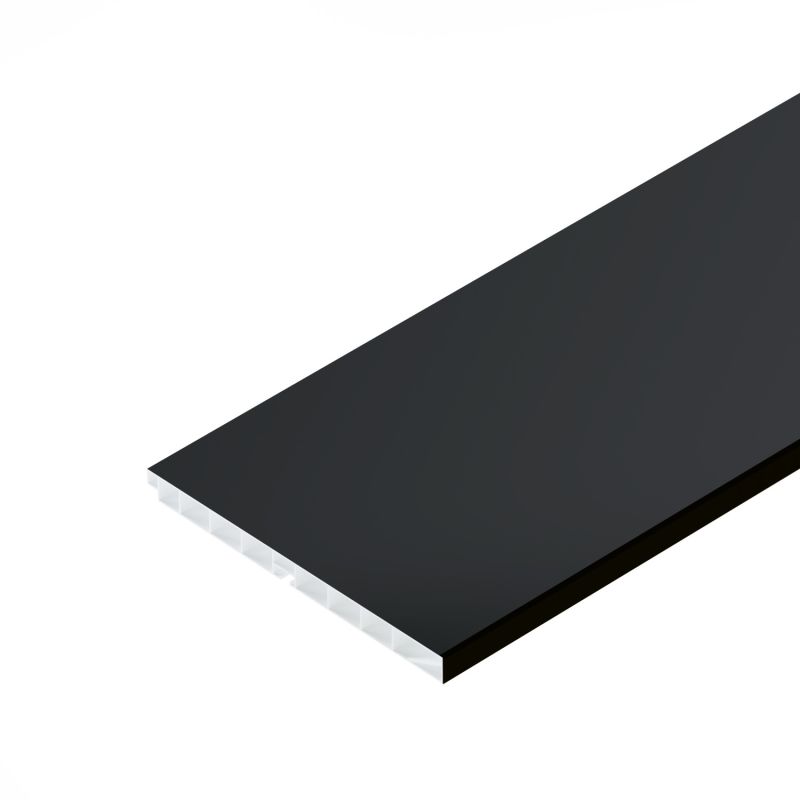 Plinta din plastic cu folie PVC H120, 4ml, negru