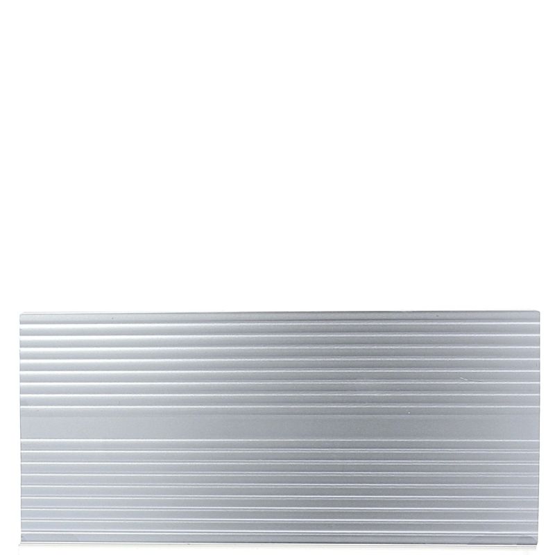 Plinta din plastic H120 3.9 ml, argintiu cu striatii