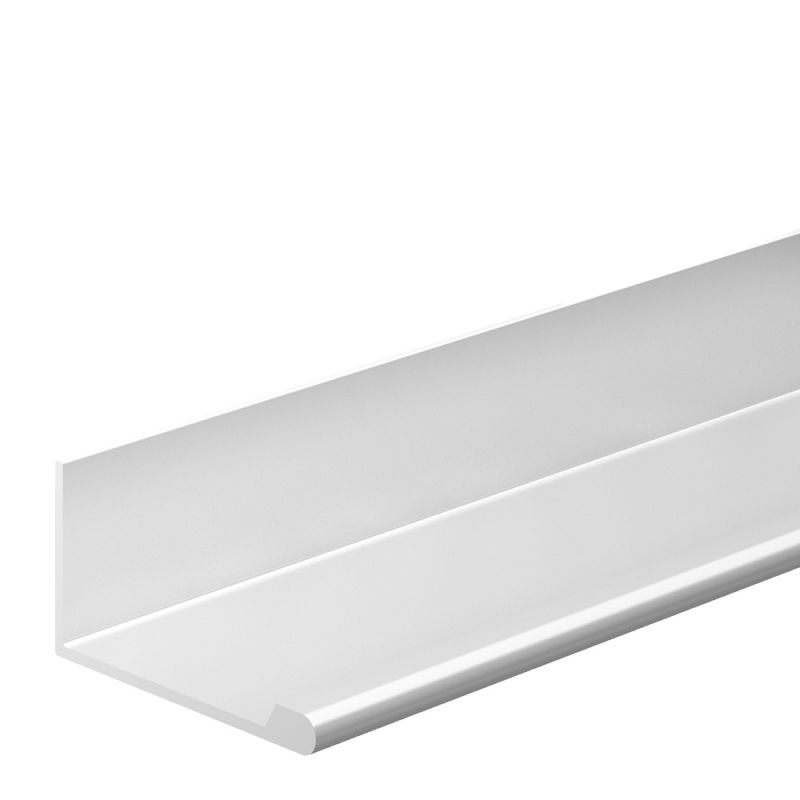 Profil din aluminiu maner tip L 3 ml, alb