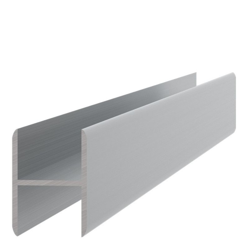 Profil din aluminiu pentru imbinare pal tip H 2.5 ml, inox