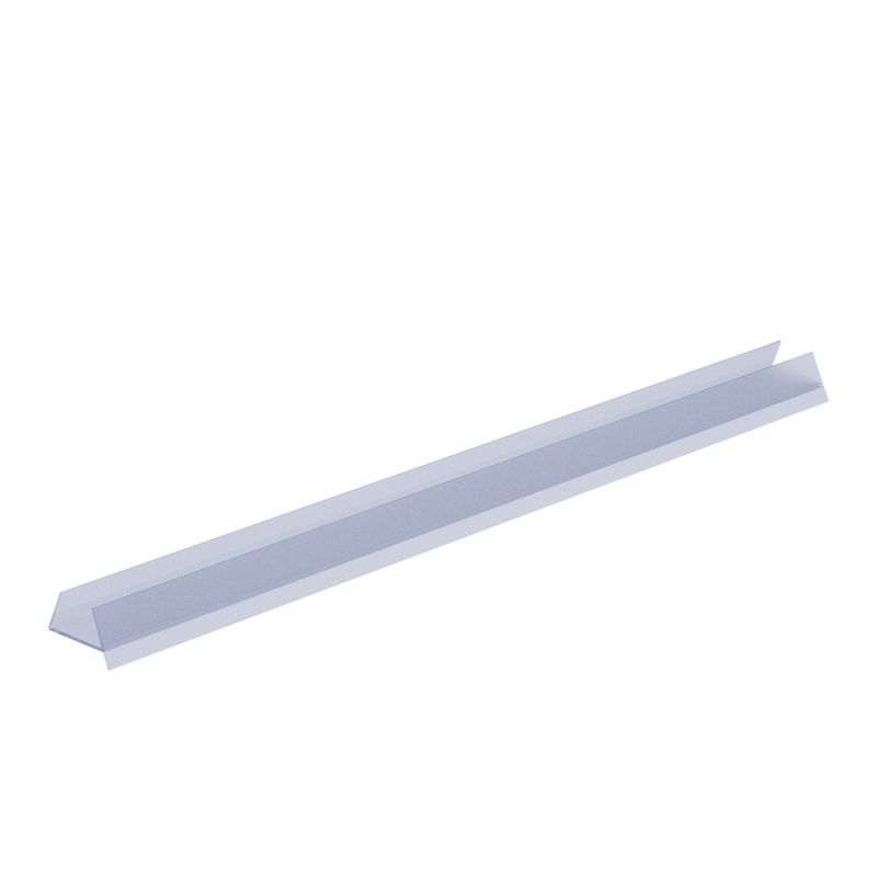 Profil PVC protectie inferioara plinta bucatarie PAL 16-19mm, plastic transparent 4 m