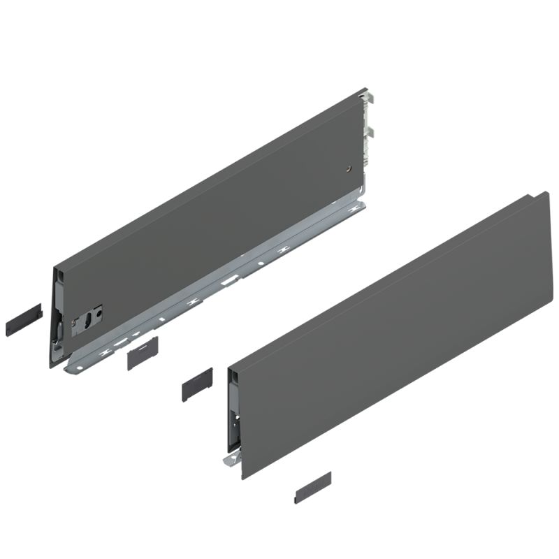 Set laterala sertar MERIVOBOX 470K4502S stanga+dreapta, gri orion