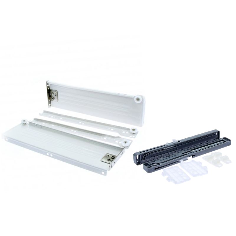 Set sertar metalic cu amortizor HDD H86 L500, alb