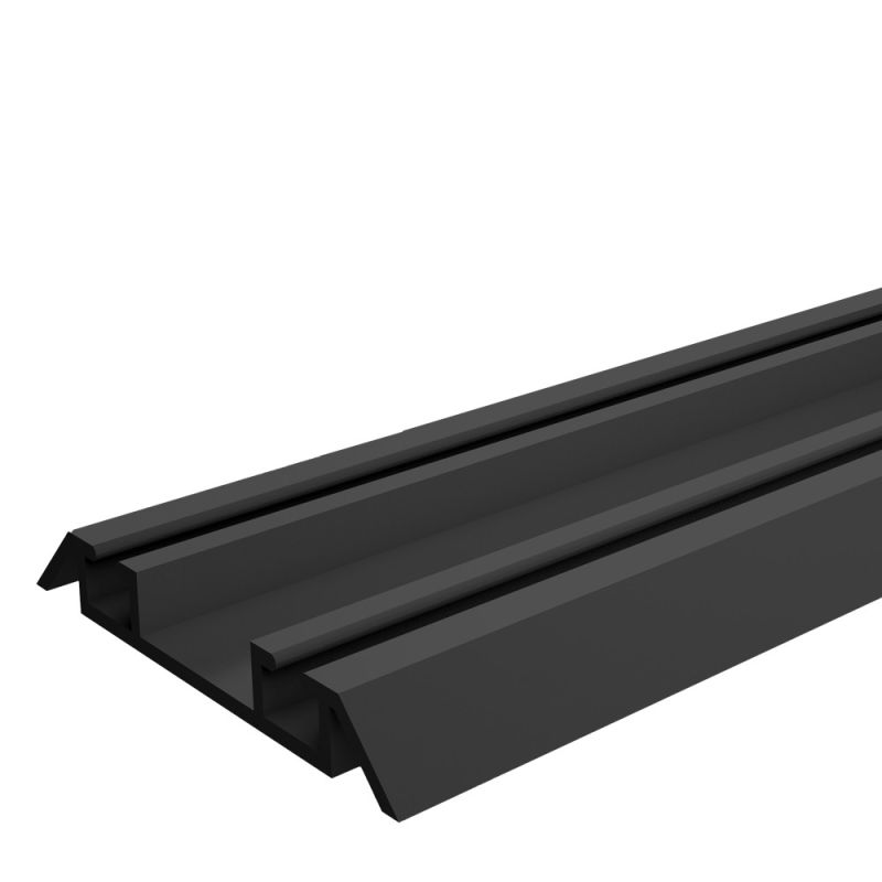 Sina aluminiu inferioara pentru sistem KLS90V/KLS85H 3 ml, negru