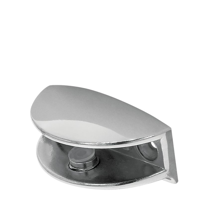 Suport din metal pentru polita din sticla, crom