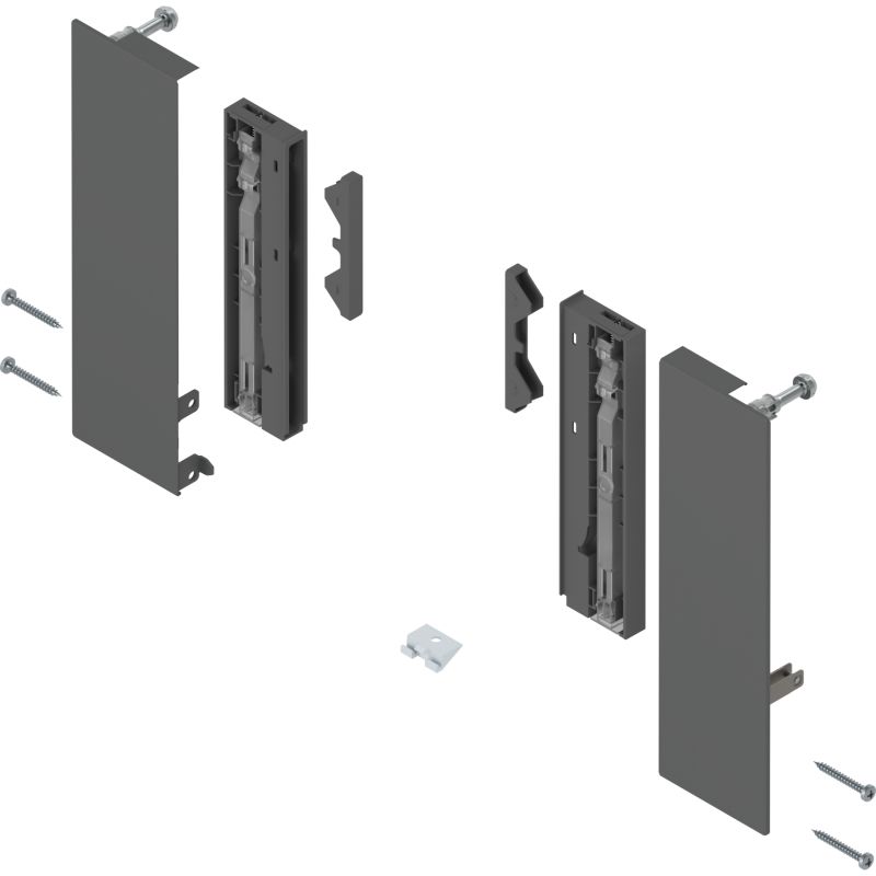 Suport front sertar interior MERIVOBOX ZI4.4ES1 stanga+dreapta, inaltime E, gri