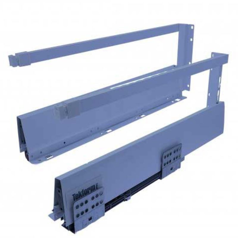TEKFORM TITUS cu extragere totala si amortizare L350 H182 mm (laterala H70 mm + lonjeron), gri