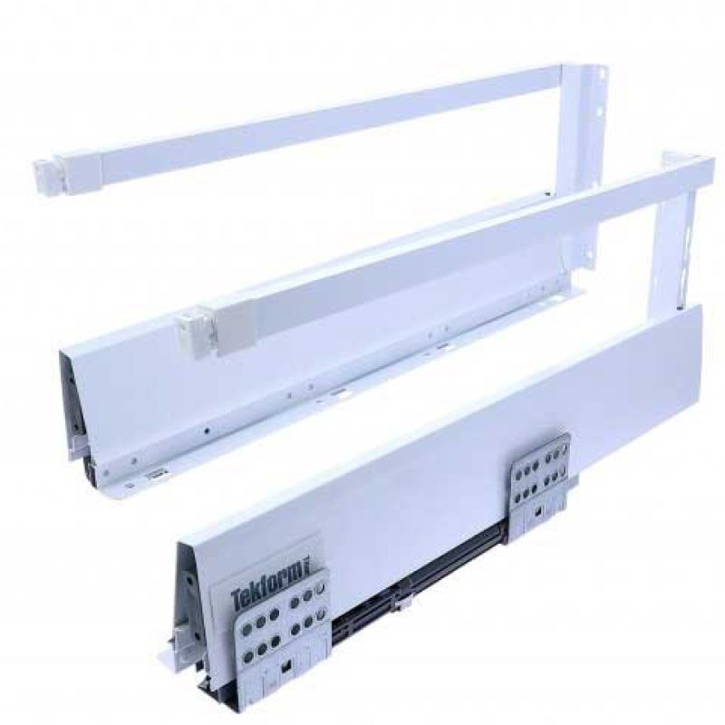 TEKFORM TITUS cu extragere totala si amortizare L400 H182 mm (laterala H70 mm + lonjeron), alb