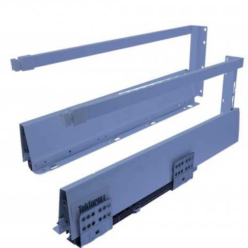 TEKFORM TITUS cu extragere totala si amortizare L400 H182 mm (laterala H70 mm + lonjeron), gri