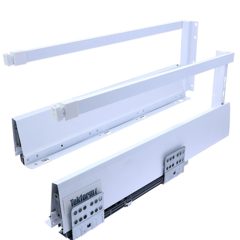 TEKFORM TITUS cu extragere totala si amortizare L450 H182 mm (laterala H70 mm + lonjeron), alb