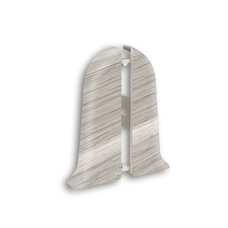 TERMINATII PLINTA PVC FRASIN ALB KN5252 ST-DR, 2 BUC/SET