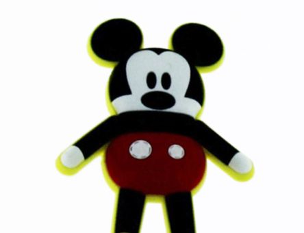 Buton mobila mouse baiat din plastic flexibil 38712