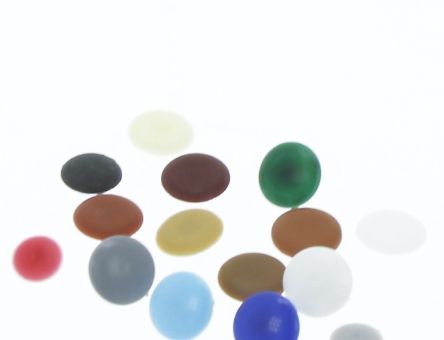 Capac pentru eurosurub din plastic cu pin, alb