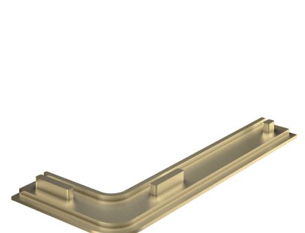 Capac pentru profil aluminiu tip L Gola orizontal, auriu (2 buc)