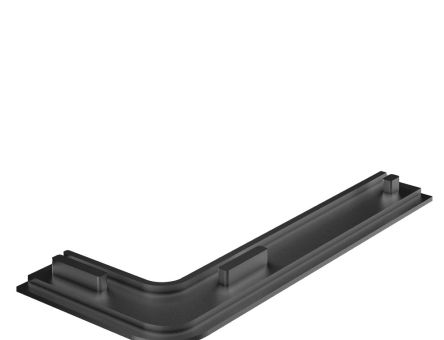 Capac pentru profil negru tip L Gola orizontal, negru