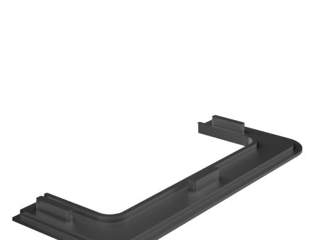 Capac pentru profil tip U Gola orizontal, negru (2 buc)